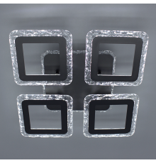 Керована світлодіодна люстра ROOM ICE RGB 70W 4S APP-385×385×75-BLACK-220-IP20