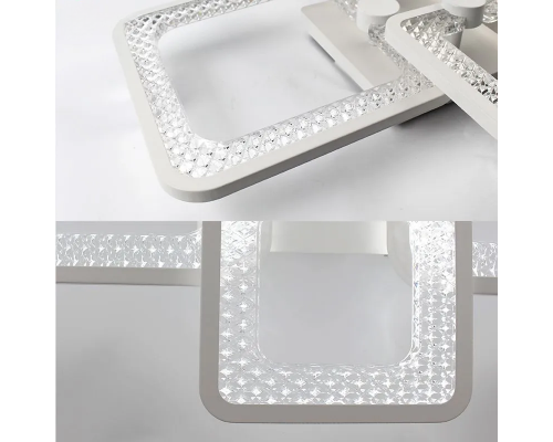 Керована світлодіодна люстра TIRE 60W 4S APP-580-420-95-WHITE/CLEAR-220-IP20