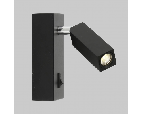 Світлодіодний світильник бра SIMPLE 3W S-120×50×130-BLACK-220-IP20