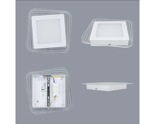 Керований світлодіодний світильник бра PLAZA 30W S-230×40-DOUBLE-ON/OFF-WHITE/CLEAR-220-IP40