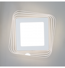 Керований світлодіодний світильник бра PLAZA 30W S-230×40-DOUBLE-ON/OFF-WHITE/CLEAR-220-IP40
