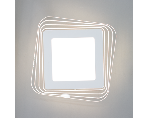 Керований світлодіодний світильник бра PLAZA 30W S-230×40-DOUBLE-ON/OFF-WHITE/CLEAR-220-IP40