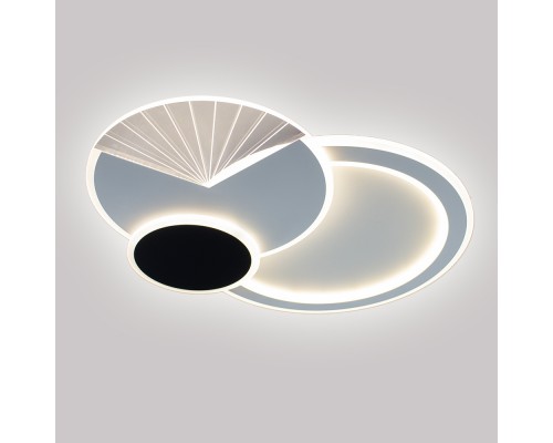 Керована світлодіодна люстра COMETA 90W 3R APP-540×420×60-WHITE/BLACK-220-IP20