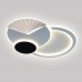 Керована світлодіодна люстра COMETA 90W 3R APP-540×420×60-WHITE/BLACK-220-IP20