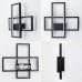 Керований світлодіодний світильник бра SVEN 20W 2S 300x300x60-BLACK-220-IP20