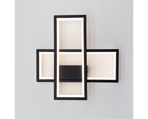 Керований світлодіодний світильник бра SVEN 20W 2S 300x300x60-BLACK-220-IP20