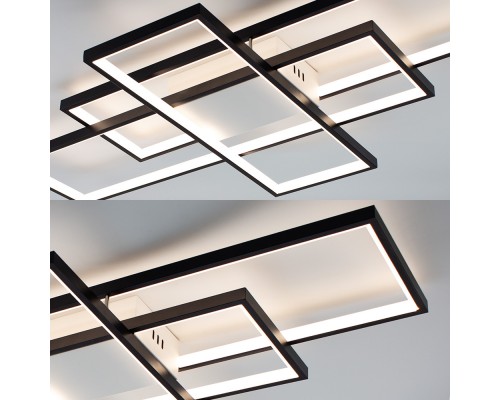 Керована світлодіодна люстра SVEN 125W 3S SMART 1100x600x80-BLACK/WHITE-220-IP20