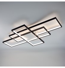 Керована світлодіодна люстра SVEN 125W 3S SMART 1100x600x80-BLACK/WHITE-220-IP20