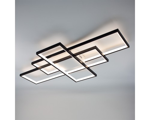 Керована світлодіодна люстра SVEN 125W 3S SMART 1100x600x80-BLACK/WHITE-220-IP20