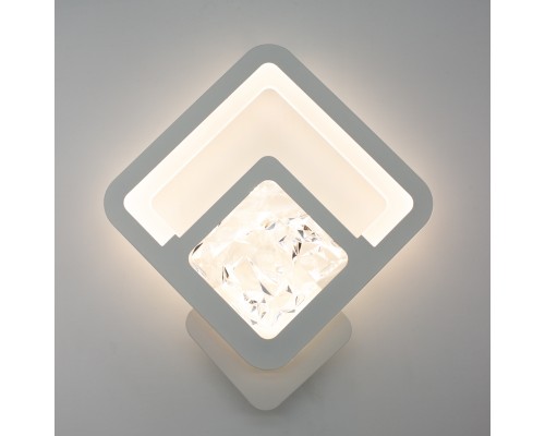 Накладний світлодіодний світильник бра TETRA ICE 13W S-288x255x46-WHITE-220-IP20