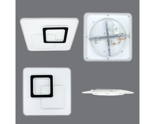 Керована світлодіодна люстра UNIVERSE 85W S ON/OFF 450x450x51 WHITE 220 IP20