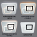 Керована світлодіодна люстра UNIVERSE 85W S ON/OFF 450x450x51 WHITE 220 IP20