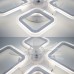 Керована світлодіодна люстра з вентилятором FAN OVAL 38W+15W 5F 645x500x125-WHITE-220-IP20