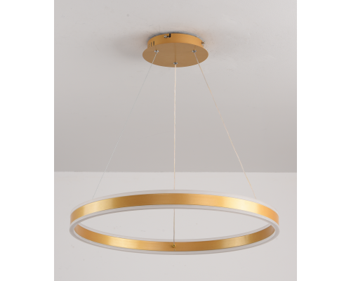 Підвісна світлодіодна люстра з пультом STELLA 96W R APP-600Х1200-GOLD/WHITE-220-IP20