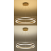 Підвісна світлодіодна люстра з пультом STELLA 96W R APP-600Х1200-GOLD/WHITE-220-IP20
