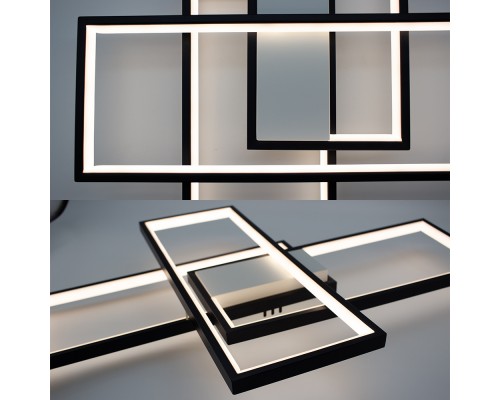 Керована світлодіодна люстра SVEN 85W 3S SMART 690x470x80-BLACK/WHITE-220-IP20