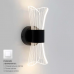 Керований світлодіодний світильник бра DIO 12W 2Y-ON/OFF-230×80×95-BLACK/CLEAR-220-IP20