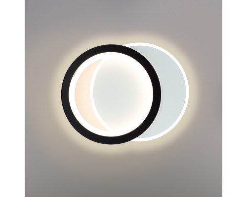Керований світлодіодний світильник бра VIVA 25W 2R-ON/OFF-250×200×40-WHITE/BLACK-220-IP20