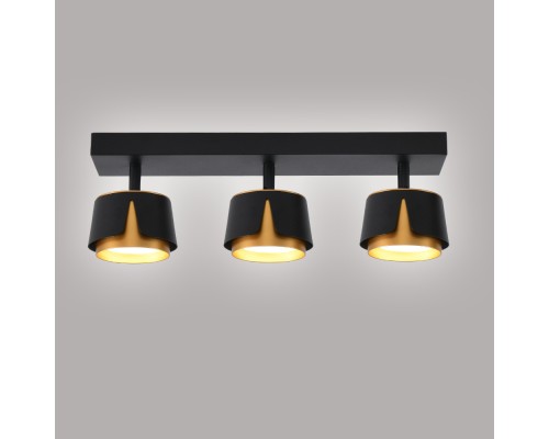 Світильник TELA 3xGX53-3R-DL-400x100x130-BLACK/GOLD-220-IP20