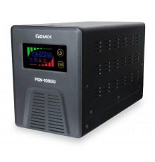 ДБЖ Gemix PSN-1000U LCD, 1000ВА/600Вт, 7/9/13A, 3xEURO Schuko