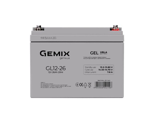 Акумуляторна батарея Gemix GL12-26 