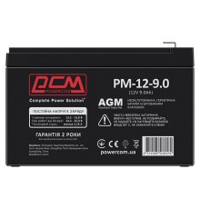 Акумулятор Powercom PM-12-9.0 (12v 9Ah) AGM