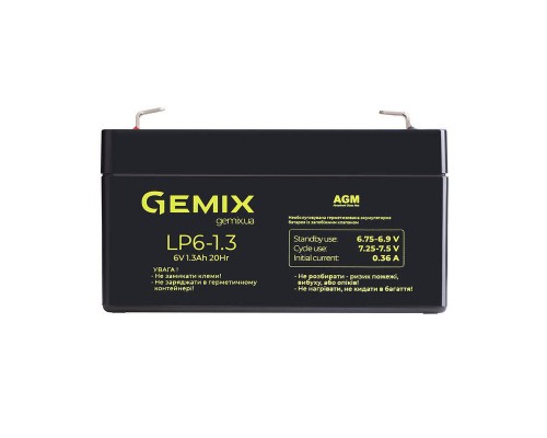 Акумуляторна батарея Gemix LP6-1.3 