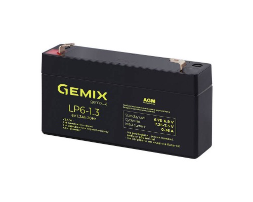Акумуляторна батарея Gemix LP6-1.3 
