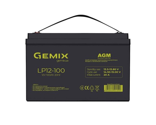 Акумуляторна батарея Gemix LP12-100 