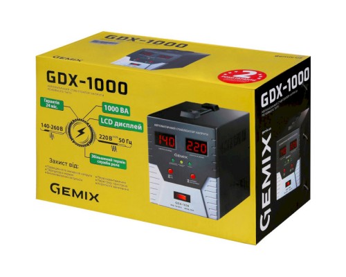 Стабілізатор напруги Gemix GDX-1000 (700Вт) 