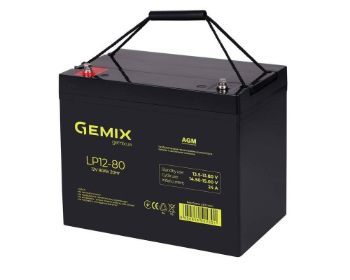 Акумуляторна батарея Gemix LP12-80 