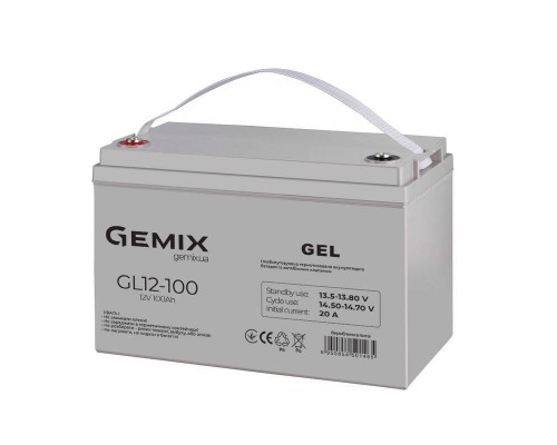 Акумуляторна батарея Gemix GL12-100 