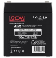 Акумулятор Powercom PM-12-5.0 (12v 5Ah) AGM