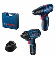 Дриль-шуруповерт Bosch GSR 120-LI + гайковерт Bosch GDR 120-LI (12 В, 2х2 А*год) (06019G8023)