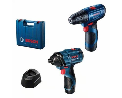 Дриль-шуруповерт Bosch GSR 120-LI + гайковерт Bosch GDR 120-LI (12 В, 2х2 А*год) (06019G8023)