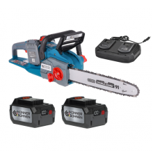 Акумуляторна ланцюгова пила Konner & Sohnen KS CS40V-16 set (40 В, 4 А*год, 2×3.5 А, 400 мм)