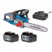 Акумуляторна ланцюгова пила Konner & Sohnen KS CS40V-16 set (40 В, 4 А*год, 2×3.5 А, 400 мм)