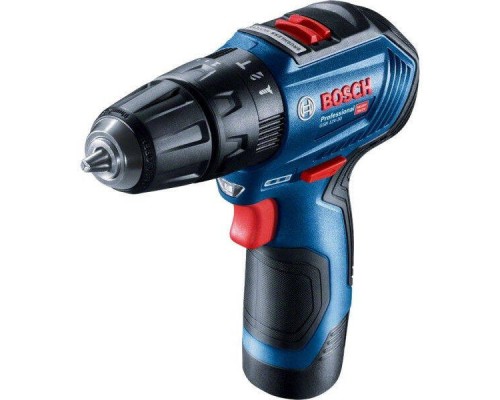 Акумуляторний ударний дриль-шуруповерт Bosch GSB 12V-30 (12 В, 2х2 А*год, 30 Н*м) (06019G9100)