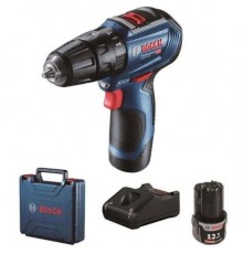 Акумуляторний ударний дриль-шуруповерт Bosch GSB 12V-30 (12 В, 2х2 А*год, 30 Н*м) (06019G9100)