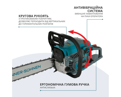 Бензопила Konner&Sohnen KS CS31G-20 (3.1 к.с., 500 мм)
