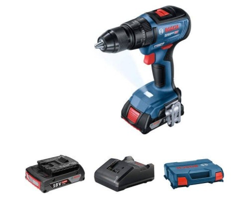 Акумуляторний ударний шуруповерт Bosch GSB 18V-50 (18 В, 2х2 А*год, 50 Н*м) (06019H5100)