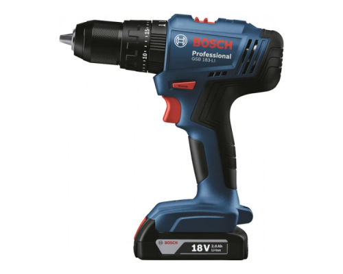 Акумуляторний ударний дриль-шуруповерт Bosch GSB 183-LI Professional (2х18 В, 2 А*год) (06019K9100)