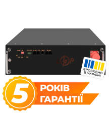Акумулятор LP LiFePO4 51,2V - 100 Ah (5120Wh) (BMS JK 100A/50А) RM RS485/CAN BL
