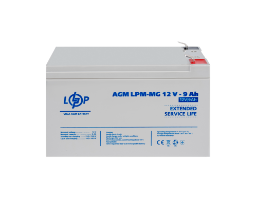 Акумулятор мультигелевий LPM-MG 12V - 9 Ah 