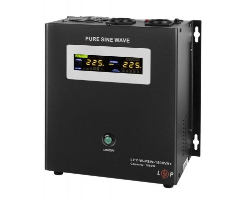 ДБЖ з правильною синусоїдою 24V LPY-W-PSW-1500VA+(1050Вт)10A/15A 