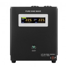 ДБЖ з правильною синусоїдою 24V LPY-W-PSW-1500VA+(1050Вт)10A/15A