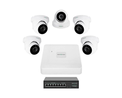 Комплект відеоспостереження на 5 камер GV-IP-K-W82/05 5MP 