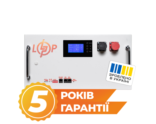 Акумулятор LP LiFePO4 51,2V - 280 Ah (14336Wh) (BMS SP 200A/100А) RM RS485/CAN LCD WH 