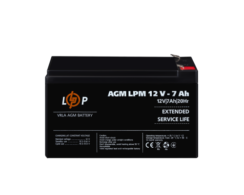 Акумулятор AGM LPM 12V - 7 Ah 