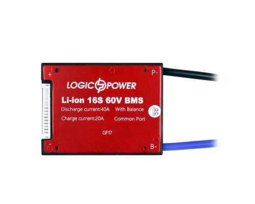 BMS плата LP Li-ion 60V 16S Dis 40A Ch 20A